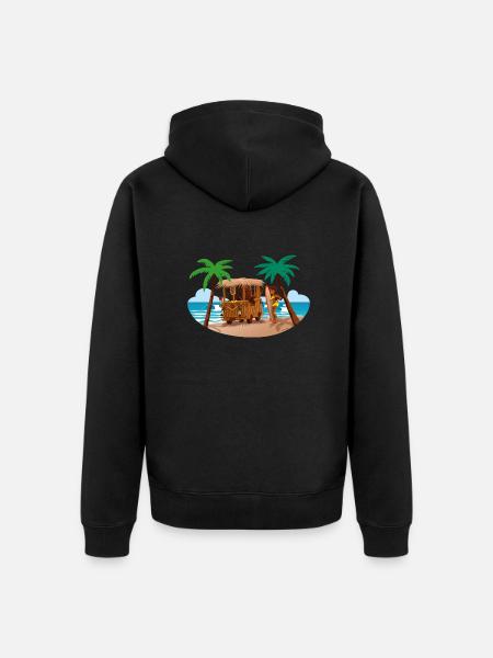 Tiki Combi - Veste à capuche bio Premium Unisexe - noir