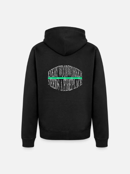 cutter bingo hall tshirts - Unisex Premium Bio Zip Hoodie - Schwarz