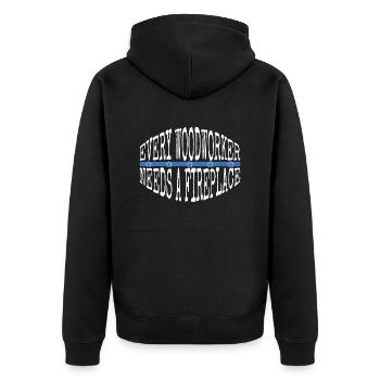 present present idea funny awesome hobbyists - Unisex Premium Organic Zip Hoodie - black - Back - Nico (187cm)