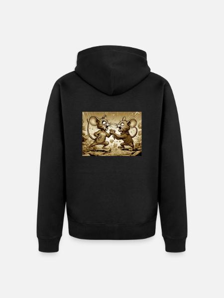 Les souris - Veste à capuche bio Premium Unisexe - noir
