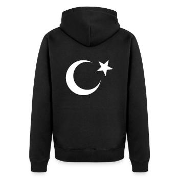 Montrez vos racines : la Turquie turque sur les tenues - Veste à capuche bio Premium Unisexe - noir - Dos - Nico (187cm)