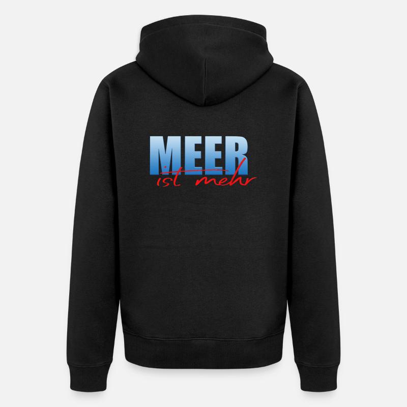 La mer, c’est plus - Veste à capuche bio Premium Unisexe - noir