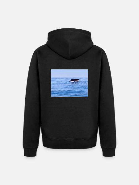 Wal - Unisex Premium Bio Zip Hoodie - Schwarz