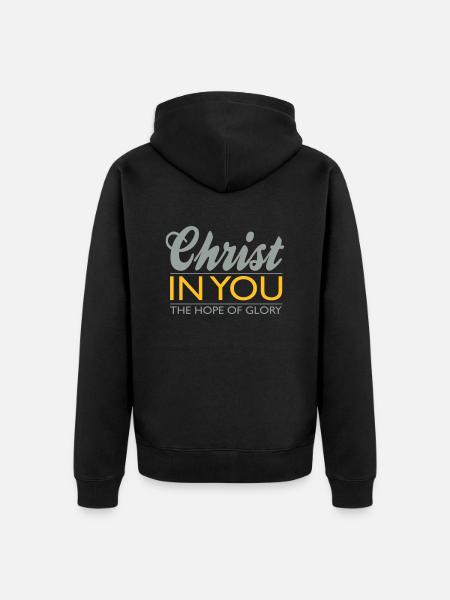 Christ in you - Unisex Premium Bio Zip Hoodie - Schwarz