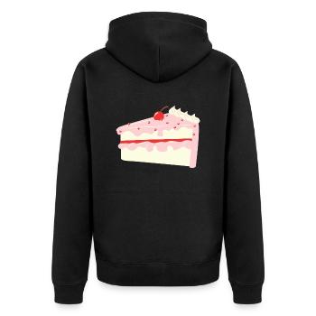 Cherry Cake - Veste à capuche bio Premium Unisexe - noir - Dos - Nico (187cm)