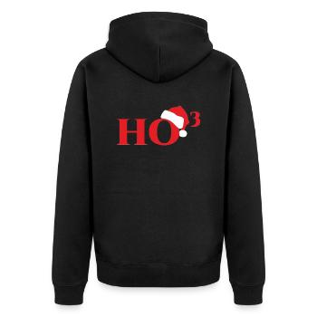 Noël Ho³ - Veste à capuche bio Premium Unisexe - noir - Dos - Nico (187cm)