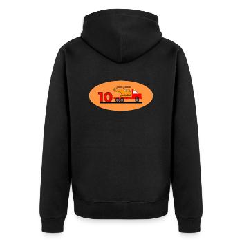 Camion - Veste à capuche bio Premium Unisexe - noir - Dos - Nico (187cm)