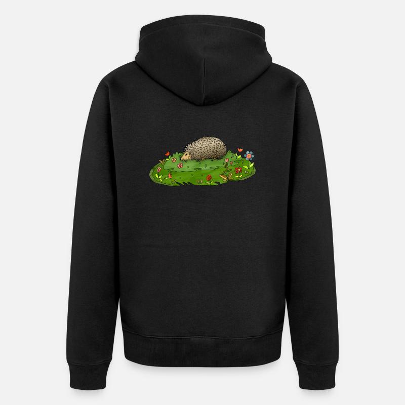 Hérisson - Veste à capuche bio Premium Unisexe - noir