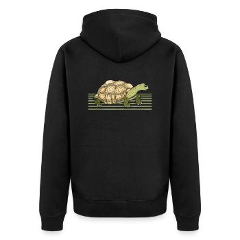 Tortue - Veste à capuche bio Premium Unisexe - noir - Dos - Nico (187cm)