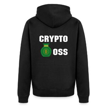 Bitcoin Trading Crypto Stocks - Veste à capuche bio Premium Unisexe - noir - Dos - Nico (187cm)