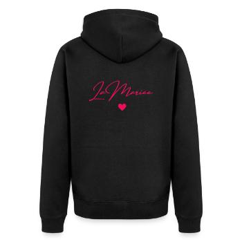 La mariée - Veste à capuche bio Premium Unisexe - noir - Dos - Nico (187cm)