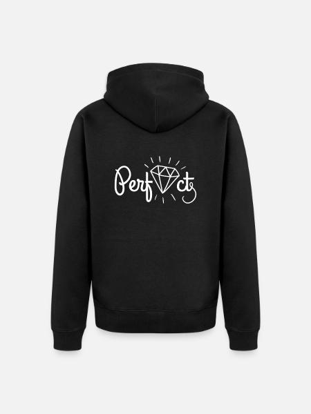 PERFECT - Unisex Premium Bio Zip Hoodie - Schwarz