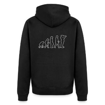 Photographer Funny Photographing Camera Photographers - Unisex Premium Organic Zip Hoodie - black - Back - Nico (187cm)