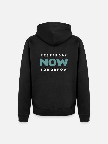 Now - lebe im hier und jetzt - Ekologisk premiumluvjack unisex - svart