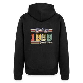 Cadeau D'anniversaire 1999 Génial Depuis 1999 vint - Veste à capuche bio Premium Unisexe - noir - Dos - Nico (187cm)