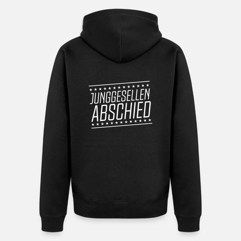 enterrement de vie de garçon - Veste à capuche bio Premium Unisexe - noir