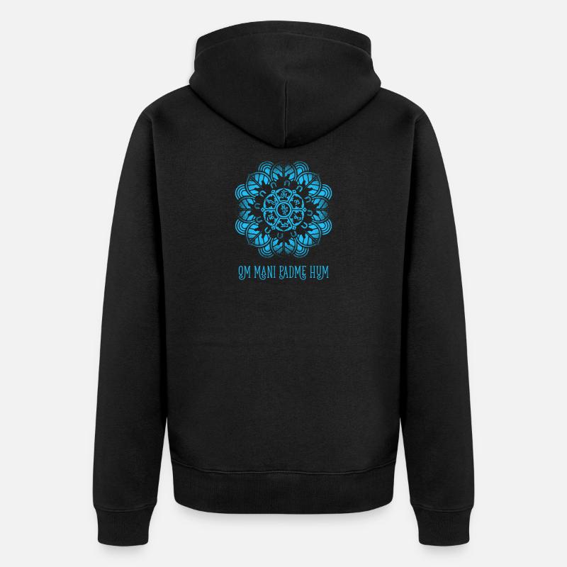 Om Mani Padme Hum - Veste à capuche bio Premium Unisexe - noir