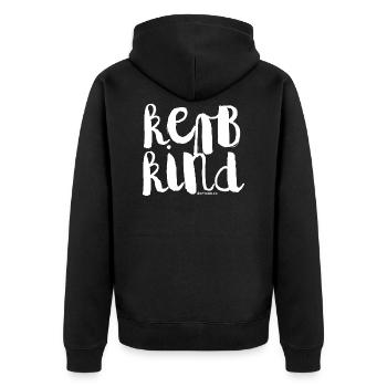 Kerbkind Curb kid - Veste à capuche bio Premium Unisexe - noir - Dos - Nico (187cm)