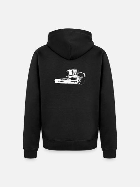 Moissonneuses-batteuses Maïs - Veste à capuche bio Premium Unisexe - noir