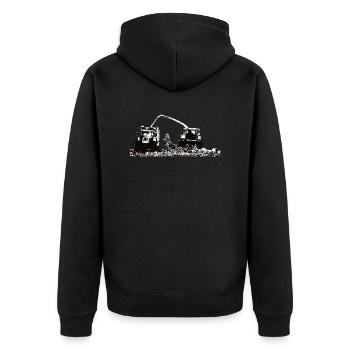 Corn Chopper Corn Chopper Chop Farmer - Veste à capuche bio Premium Unisexe - noir - Dos - Nico (187cm)