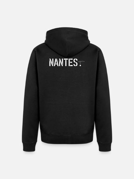 Nantes - Veste à capuche bio Premium Unisexe - noir