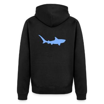 Tiger Shark - Veste à capuche bio Premium Unisexe - noir - Dos - Nico (187cm)