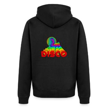 Disco - Veste à capuche bio Premium Unisexe - noir - Dos - Nico (187cm)