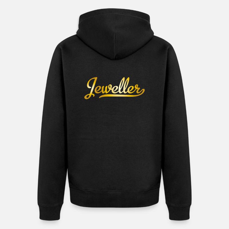 Juwelier - Unisex Premium Bio Zip Hoodie - Schwarz
