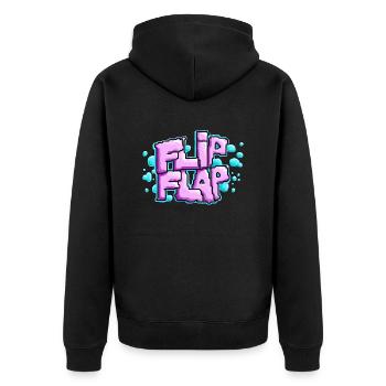 Flip flap - Veste à capuche bio Premium Unisexe - noir - Dos - Nico (187cm)