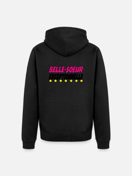 Belle Soeur exceptionnelle - Veste à capuche bio Premium Unisexe - noir