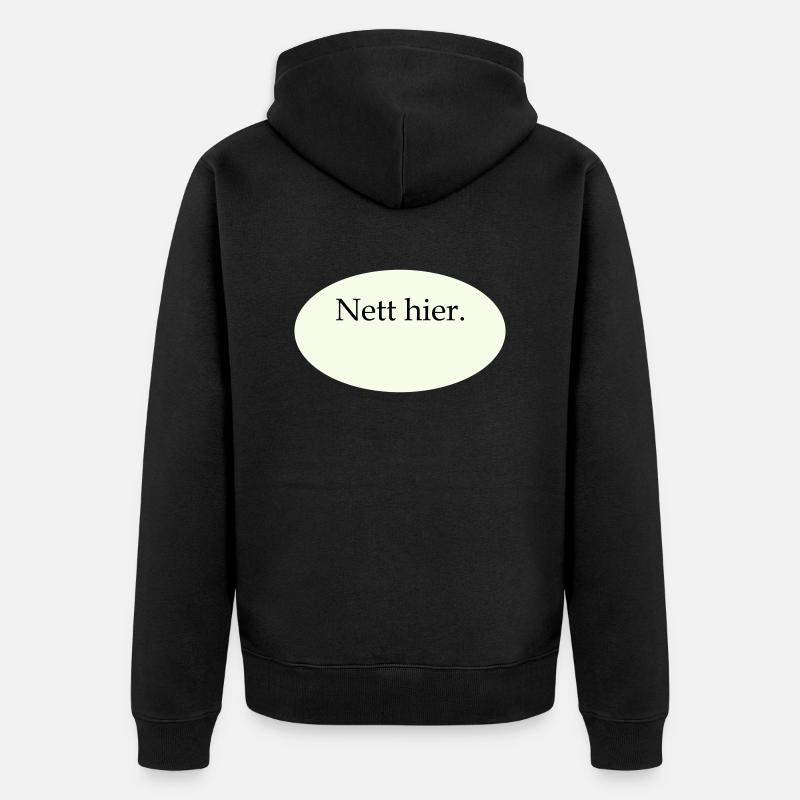 Joli modèle vierge ici - Veste à capuche bio Premium Unisexe - noir