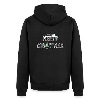 Joyeux Noël - Veste à capuche bio Premium Unisexe - noir - Dos - Nico (187cm)