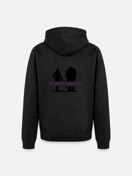 Pferd - Unisex Premium Organic Zip Hoodie - black