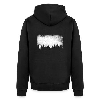 Wald | forêts | Sapins | Bûcherons - Veste à capuche bio Premium Unisexe - noir - Dos - Nico (187cm)