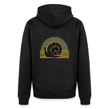 Escargot - Veste à capuche bio Premium Unisexe - noir - Dos - Nico (187cm)