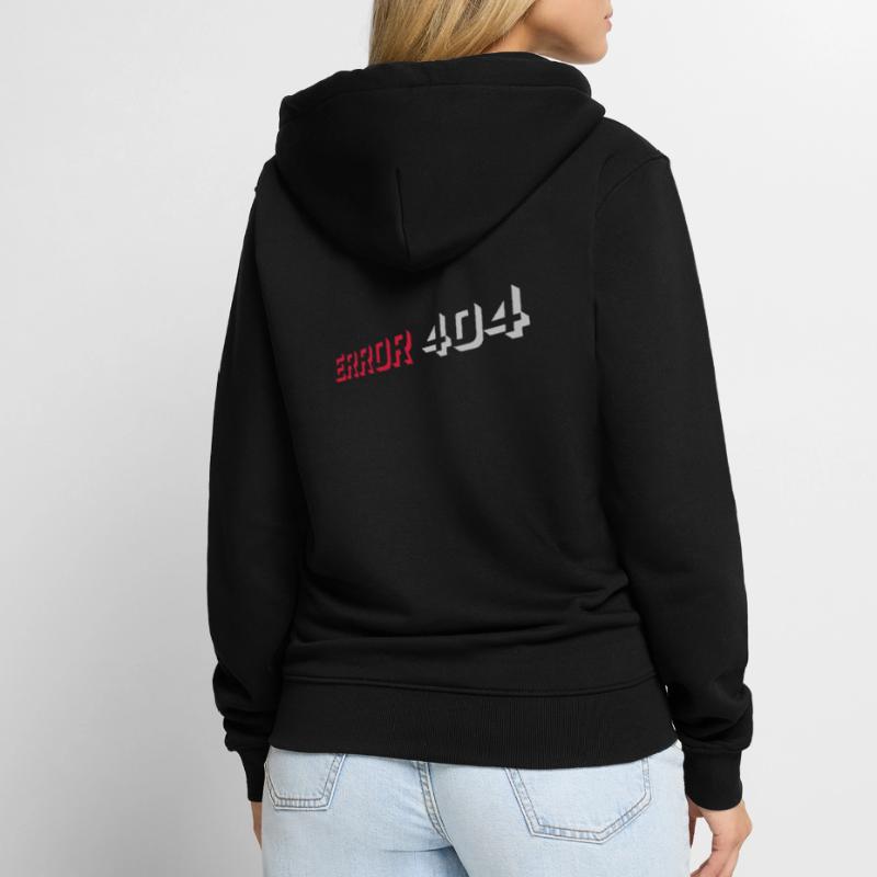 Error 404 Nerd Computer Unisex Premium Organic Zip Hoodie