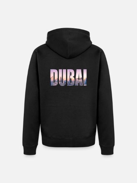 Dubai - Unisex Premium Organic Zip Hoodie - black
