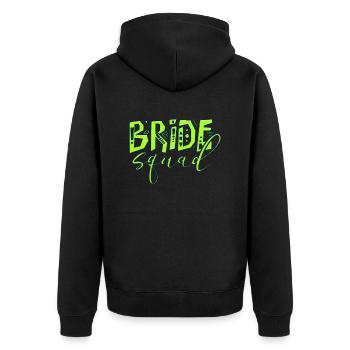 Bride bride wedding stag party bridesmaid party stag party - Unisex Premium Organic Zip Hoodie - black - Back - Nico (187cm)