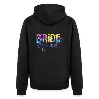 Bride bride wedding stag party bridesmaid party stag party - Unisex Premium Organic Zip Hoodie - black - Back - Nico (187cm)