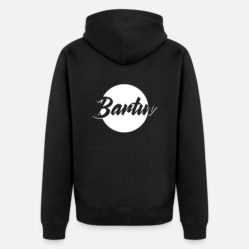 Bartın - Unisex Premium Bio Zip Hoodie - Schwarz