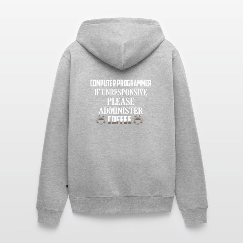 Logiciel de codage de programmeur informatique Veste à capuche bio Premium Unisexe