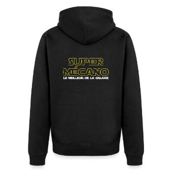 Super mecano - Veste à capuche bio Premium Unisexe - noir - Dos - Nico (187cm)