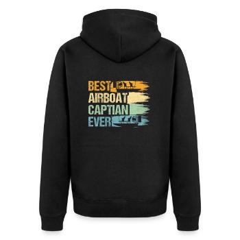 Meilleur hydroglisseur Captian Jamais Hydroplane Hélice Swa - Veste à capuche bio Premium Unisexe - noir - Dos - Nico (187cm)