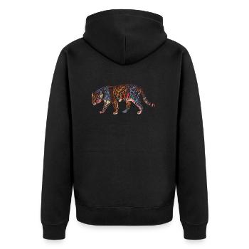 A colorful panthera - Veste à capuche bio Premium Unisexe - noir - Dos - Nico (187cm)