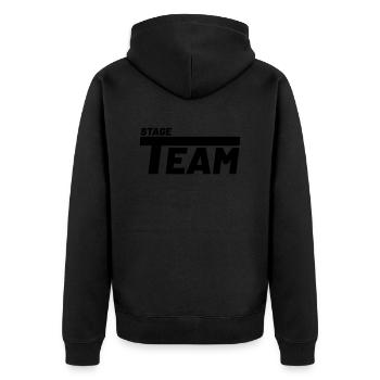 équipe de scène groupe de théâtre Spotlight - Veste à capuche bio Premium Unisexe - noir - Dos - Nico (187cm)