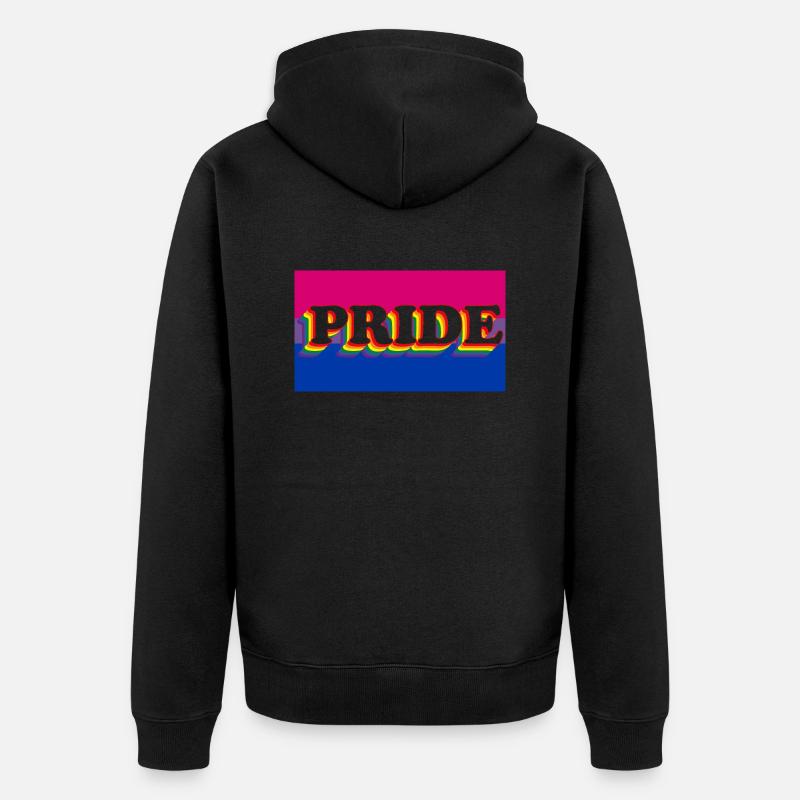 Bi Pride - Veste à capuche bio Premium Unisexe - noir