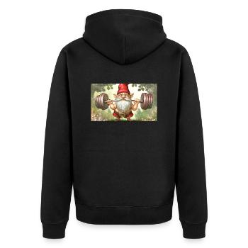 Mignons petits gnomes Vie quotidienne – S’entraîner - Veste à capuche bio Premium Unisexe - noir - Dos - Nico (187cm)
