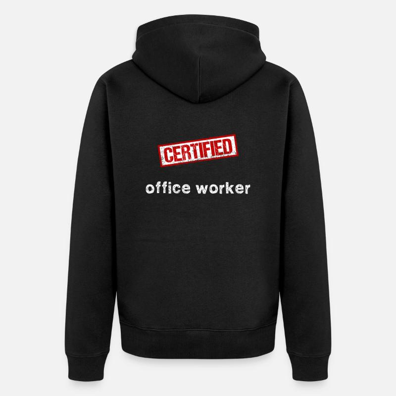 Employé de bureau - Veste à capuche bio Premium Unisexe - noir