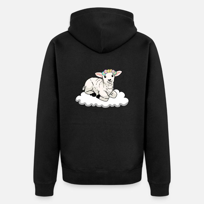 Mouton Mouton - Veste à capuche bio Premium Unisexe - noir