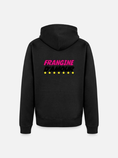 LIEBE SCHWESTER - Unisex Premium Bio Zip Hoodie - Schwarz